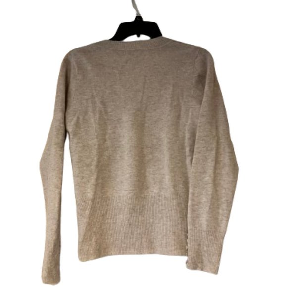 Lucy & Laurel Cream Angora & Lambs Wool Sweater - Faux Wrap w/Tie - Medium - Picture 2 of 5